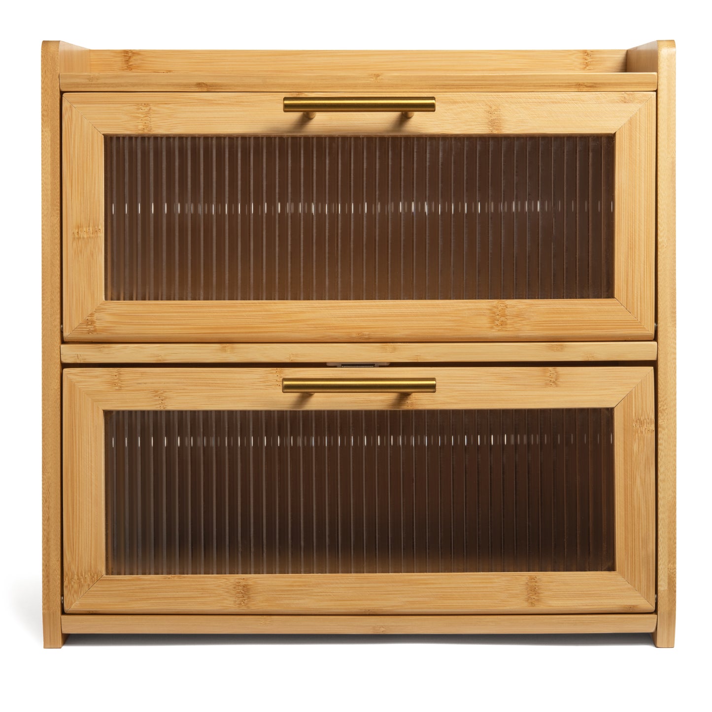 Bamboo Bread Box for Kitchen Countertop, Large Dual-Layer Breadbox Provides Double the Bread Storage Space