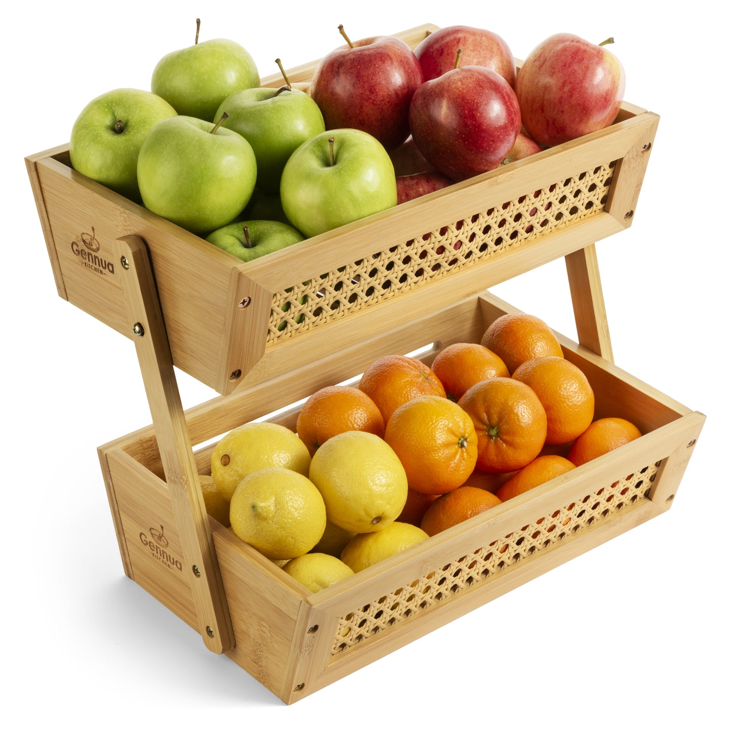 Bamboo Fruit Basket for Kitchen Counter