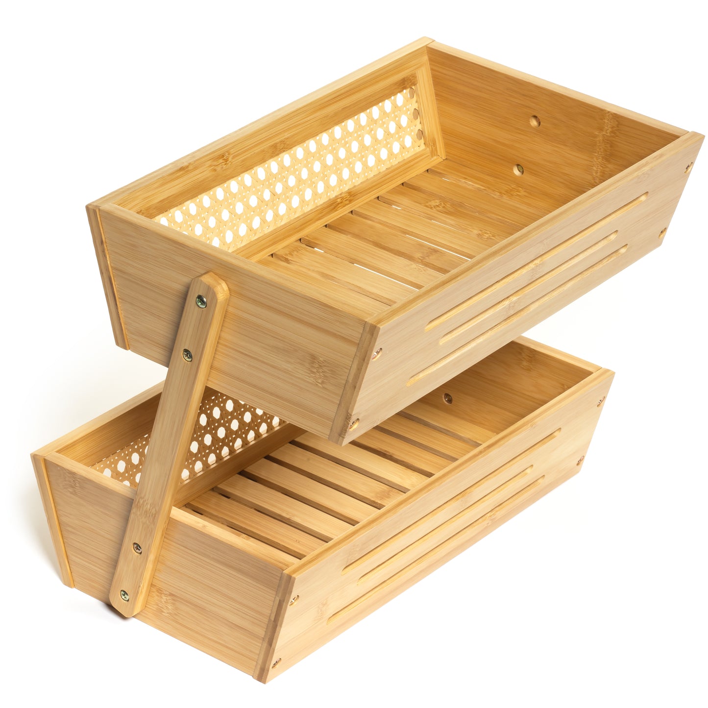 Bamboo Fruit Basket for Kitchen Counter